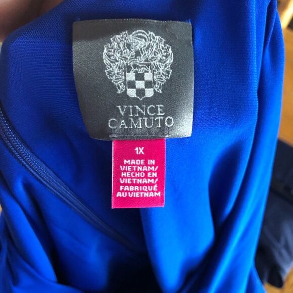 NWT Vince Camuto Twist Front Jersey Wide Leg Jumpsuit Plus Size 1X - Picture 15 of 16